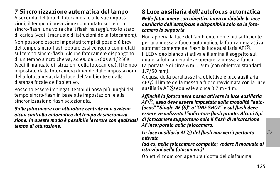 Metz MECABLITZ 26 AF-1 digital User Manual | Page 125 / 164