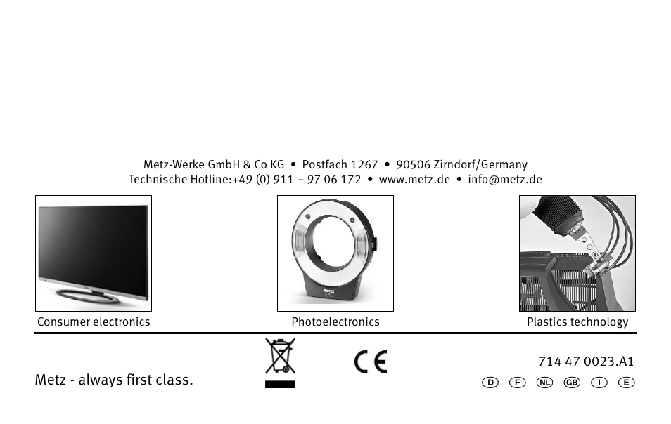 Metz MECABLITZ 26 AF-1 digital User Manual | Page 164 / 164