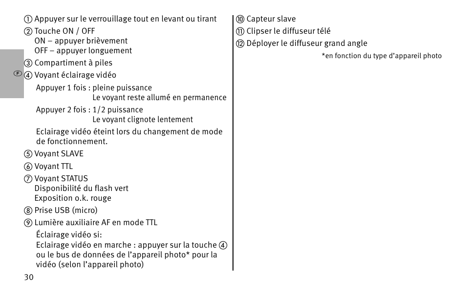 Metz MECABLITZ 26 AF-1 digital User Manual | Page 30 / 164
