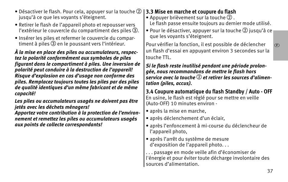 Metz MECABLITZ 26 AF-1 digital User Manual | Page 37 / 164