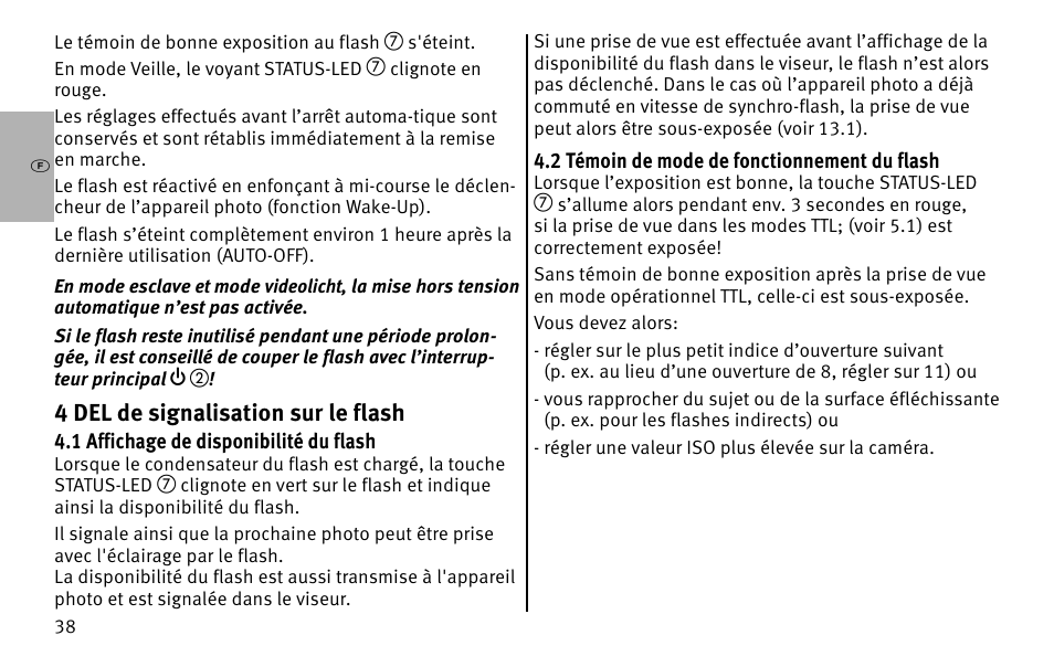 Metz MECABLITZ 26 AF-1 digital User Manual | Page 38 / 164