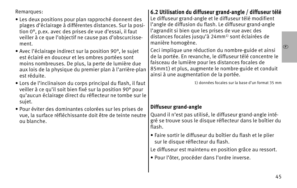 Metz MECABLITZ 26 AF-1 digital User Manual | Page 45 / 164