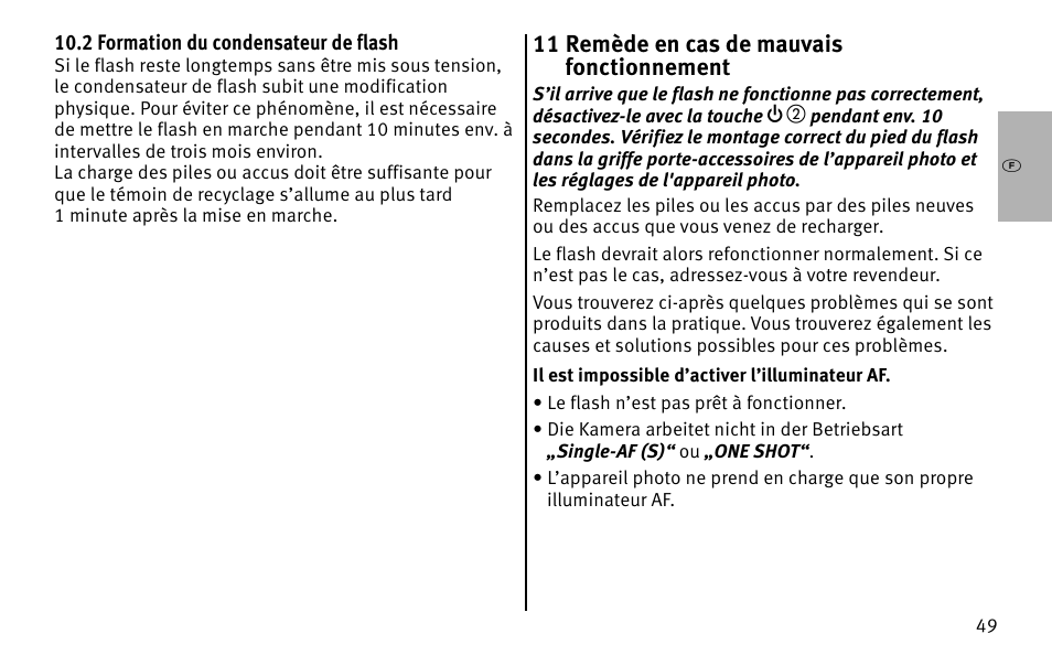 Metz MECABLITZ 26 AF-1 digital User Manual | Page 49 / 164