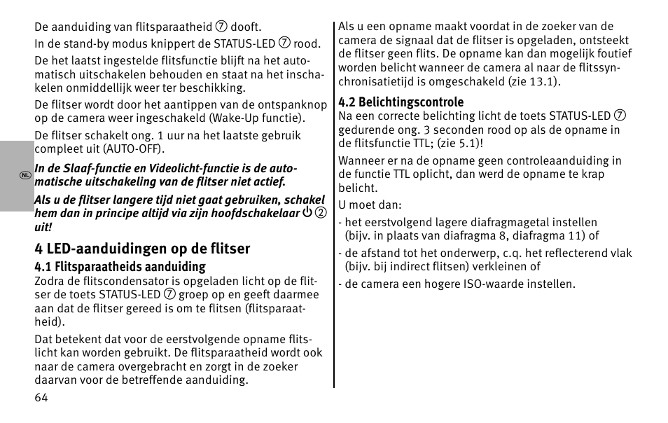 Metz MECABLITZ 26 AF-1 digital User Manual | Page 64 / 164