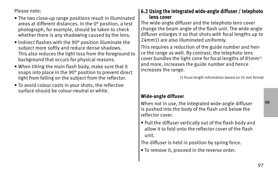Metz MECABLITZ 26 AF-1 digital User Manual | Page 97 / 164