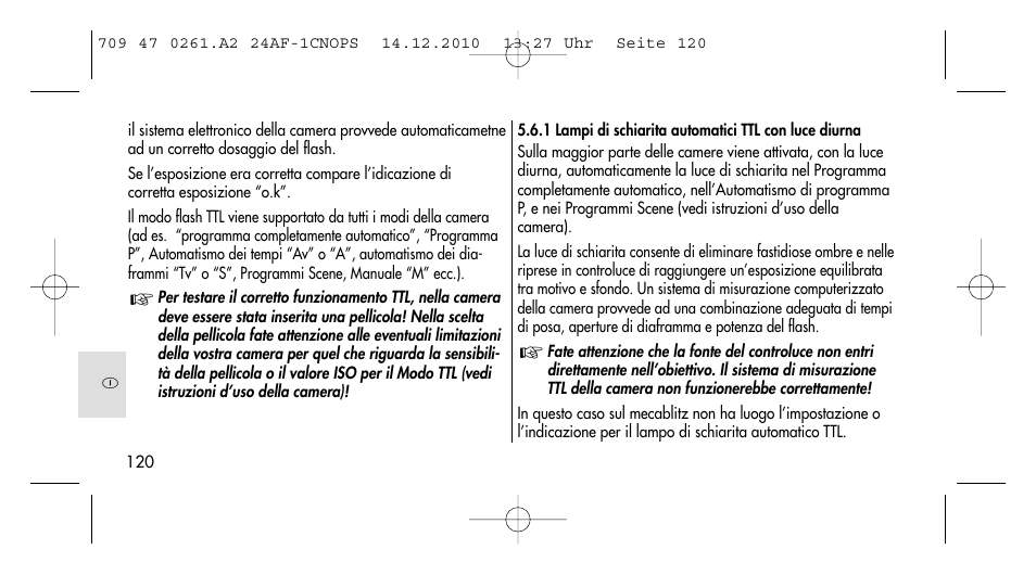 Metz MECABLITZ 24 AF-1 C_N_O_P_S digital User Manual | Page 120 / 164