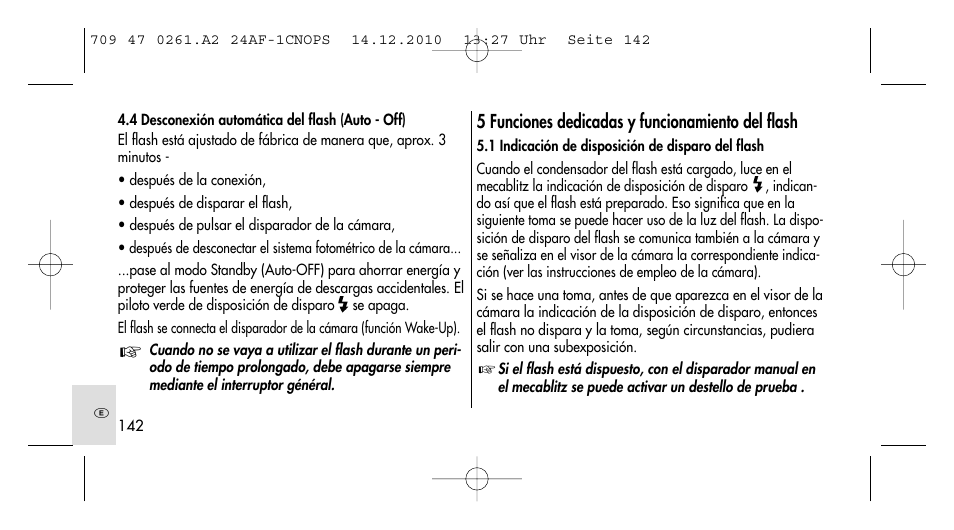 Metz MECABLITZ 24 AF-1 C_N_O_P_S digital User Manual | Page 142 / 164