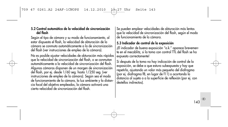 Metz MECABLITZ 24 AF-1 C_N_O_P_S digital User Manual | Page 143 / 164