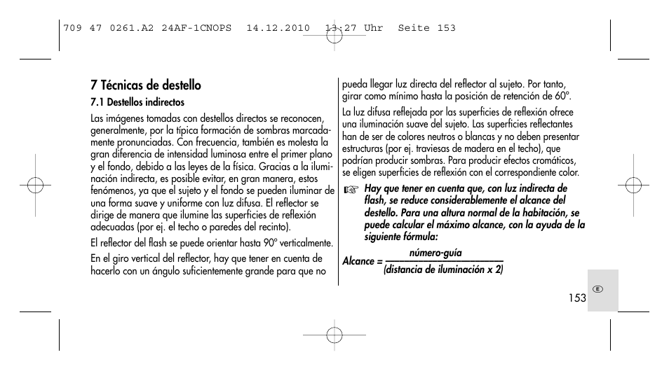 Metz MECABLITZ 24 AF-1 C_N_O_P_S digital User Manual | Page 153 / 164