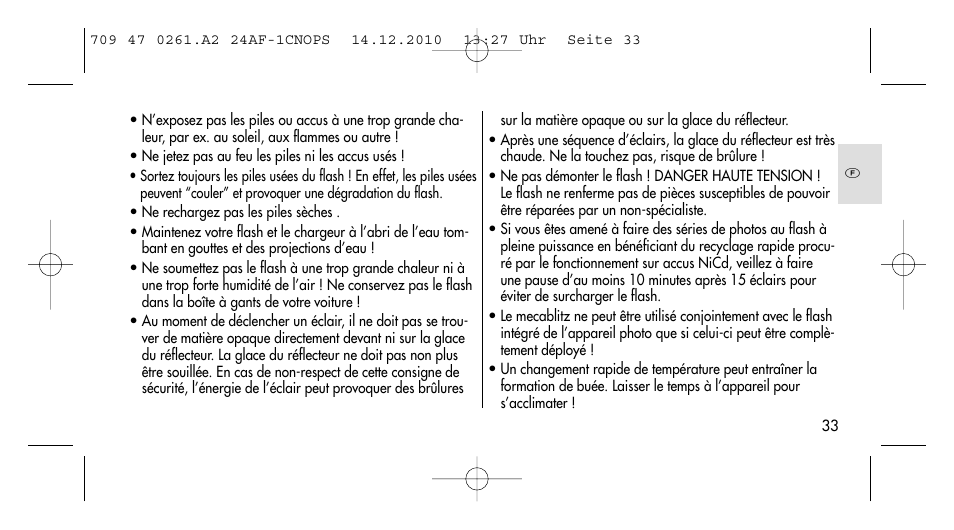 Metz MECABLITZ 24 AF-1 C_N_O_P_S digital User Manual | Page 33 / 164