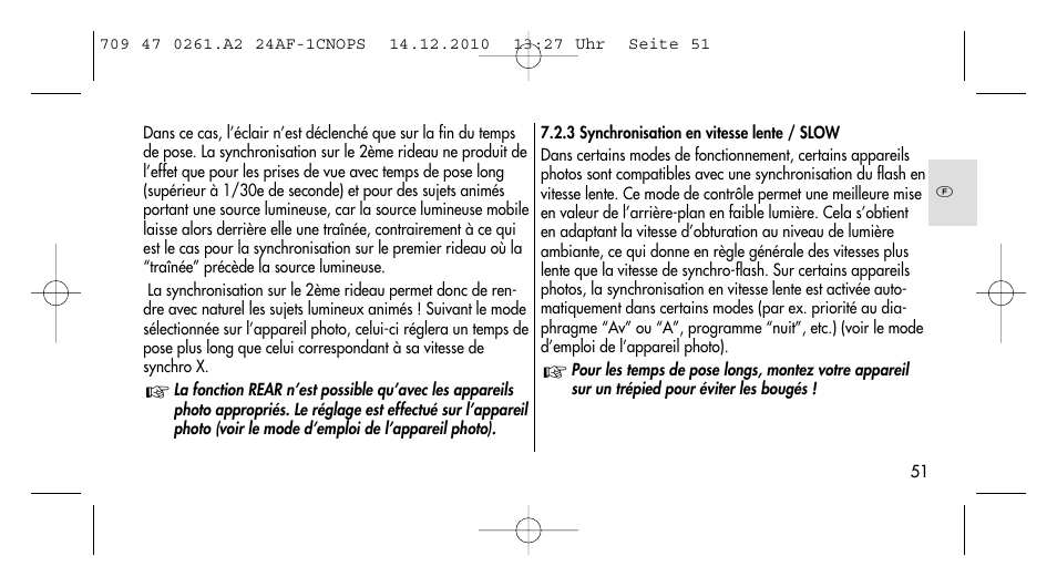 Metz MECABLITZ 24 AF-1 C_N_O_P_S digital User Manual | Page 51 / 164
