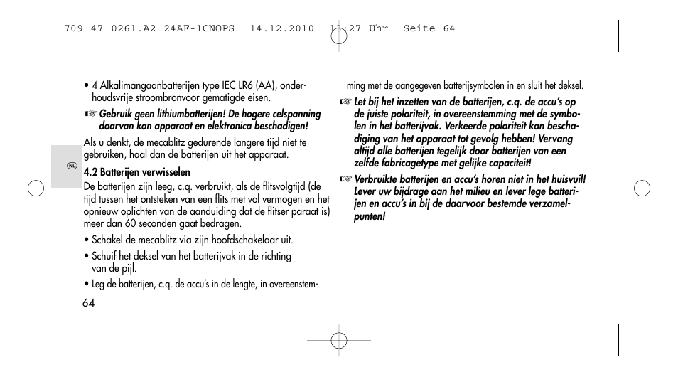 Metz MECABLITZ 24 AF-1 C_N_O_P_S digital User Manual | Page 64 / 164