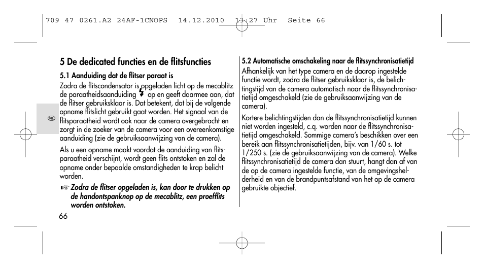 Metz MECABLITZ 24 AF-1 C_N_O_P_S digital User Manual | Page 66 / 164