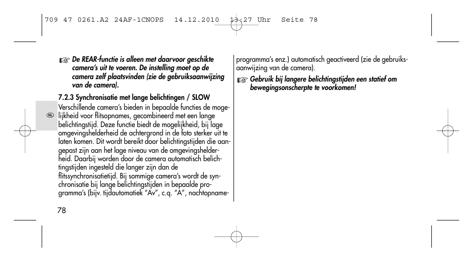 Metz MECABLITZ 24 AF-1 C_N_O_P_S digital User Manual | Page 78 / 164