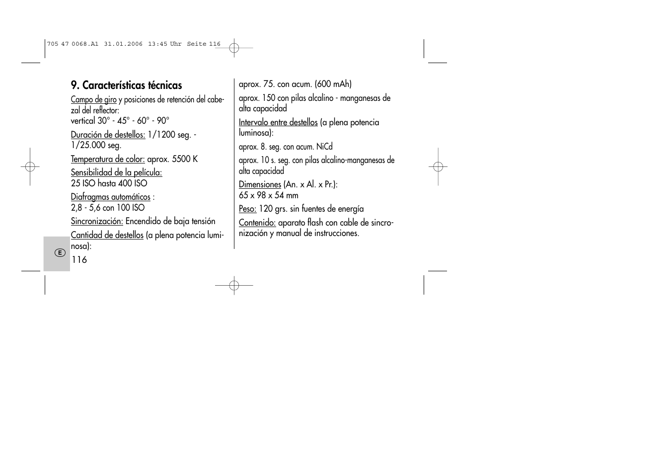 Metz MECABLITZ 20 C-2 User Manual | Page 116 / 128