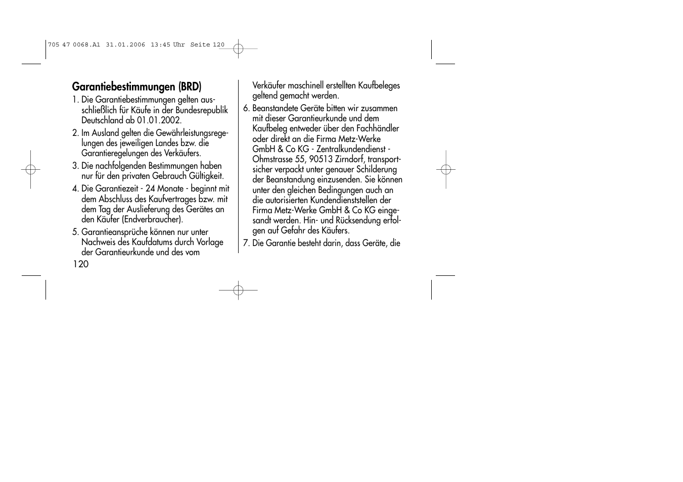 Metz MECABLITZ 20 C-2 User Manual | Page 120 / 128