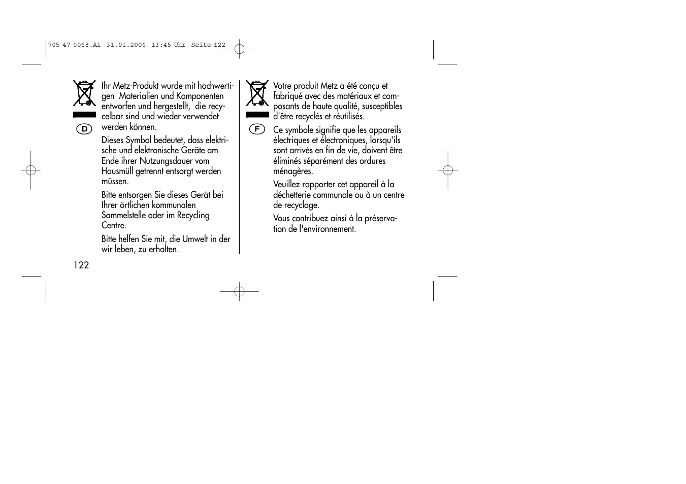 Metz MECABLITZ 20 C-2 User Manual | Page 122 / 128
