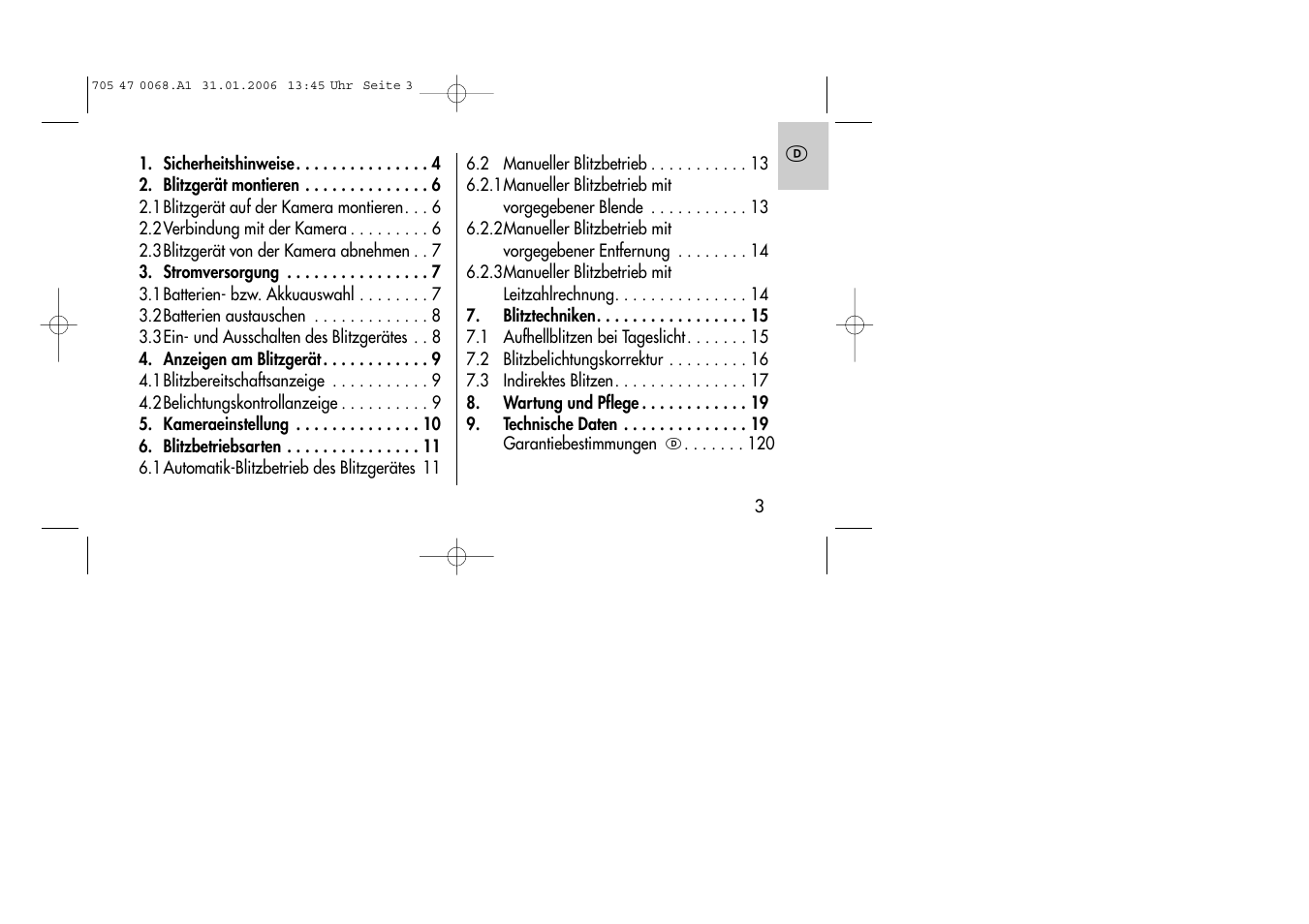 Metz MECABLITZ 20 C-2 User Manual | Page 3 / 128