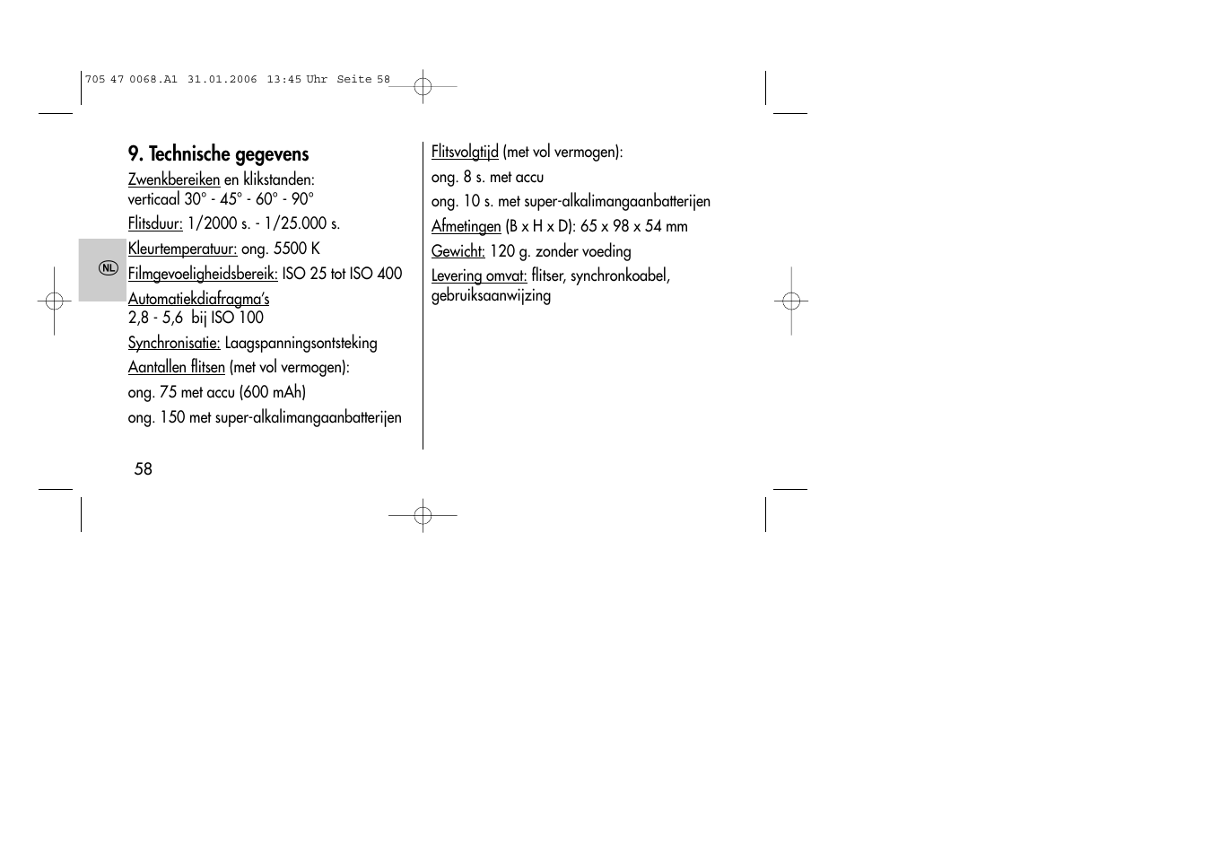 Metz MECABLITZ 20 C-2 User Manual | Page 58 / 128
