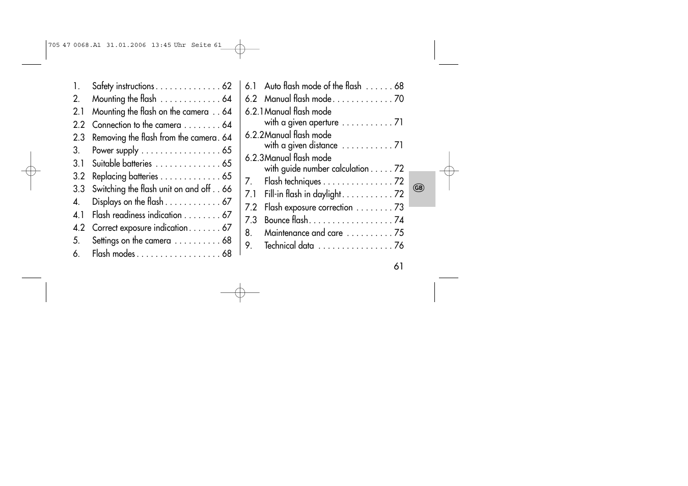 Metz MECABLITZ 20 C-2 User Manual | Page 61 / 128