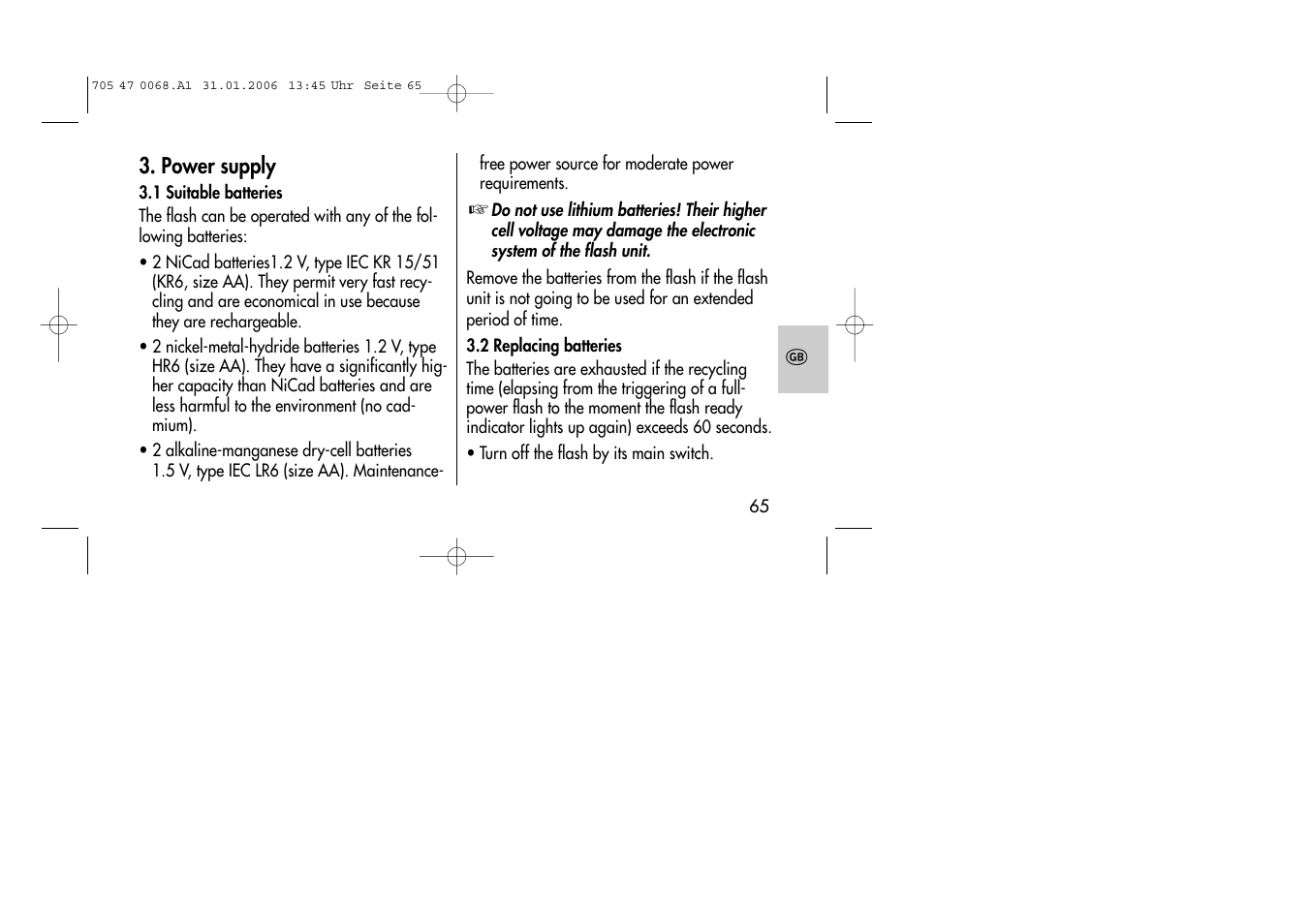 Metz MECABLITZ 20 C-2 User Manual | Page 65 / 128