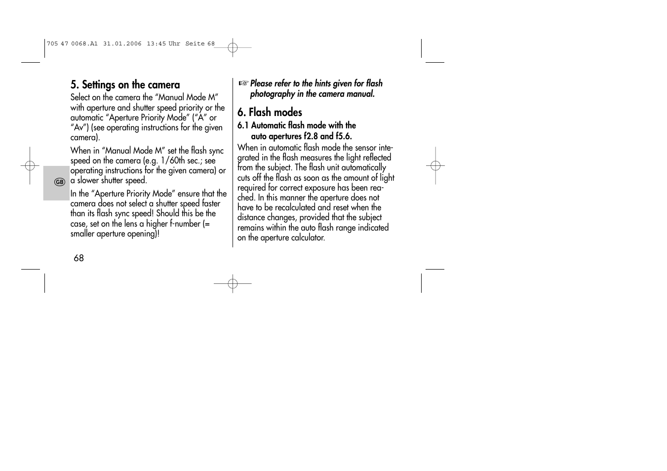 Metz MECABLITZ 20 C-2 User Manual | Page 68 / 128