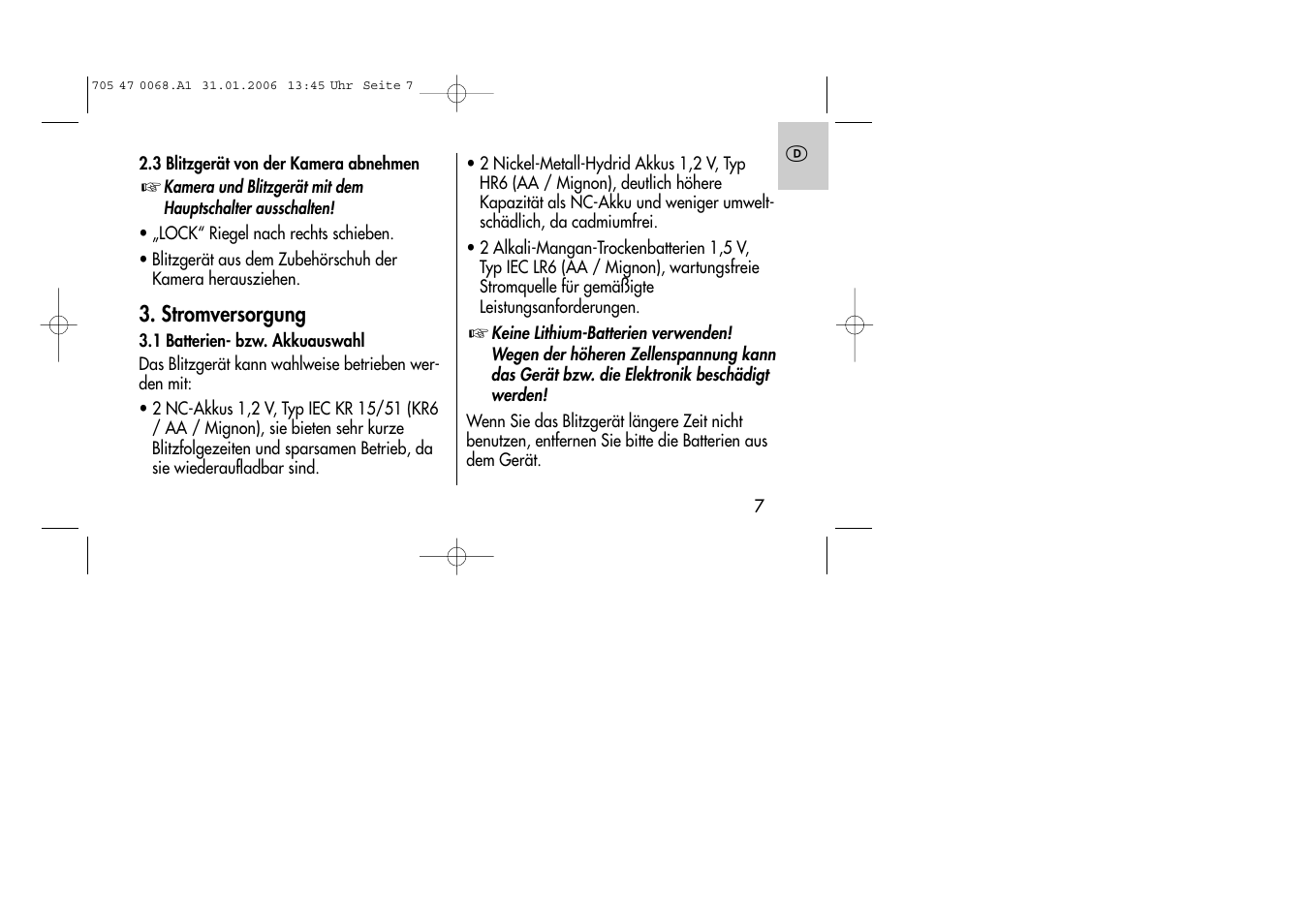 Metz MECABLITZ 20 C-2 User Manual | Page 7 / 128