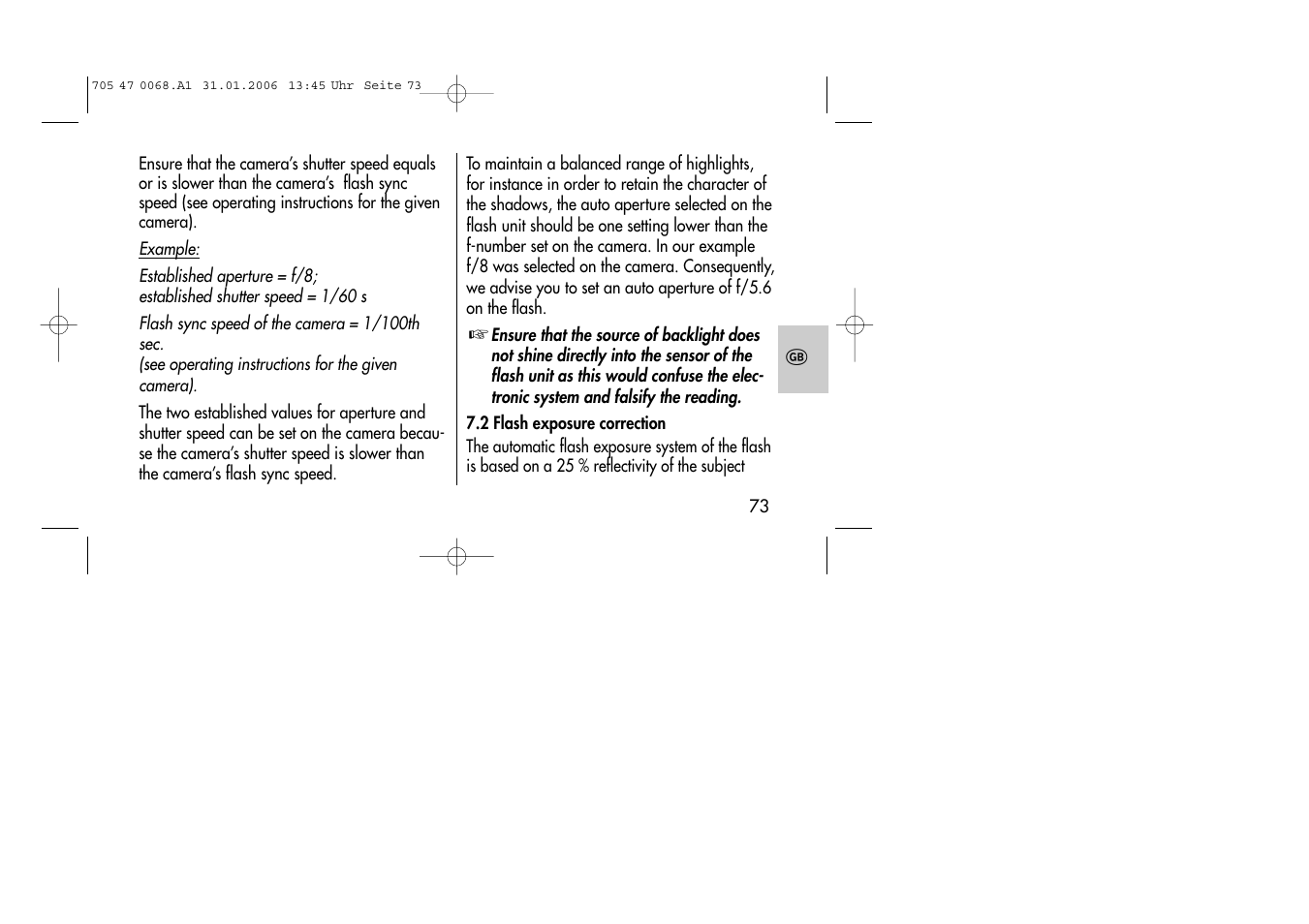 Metz MECABLITZ 20 C-2 User Manual | Page 73 / 128