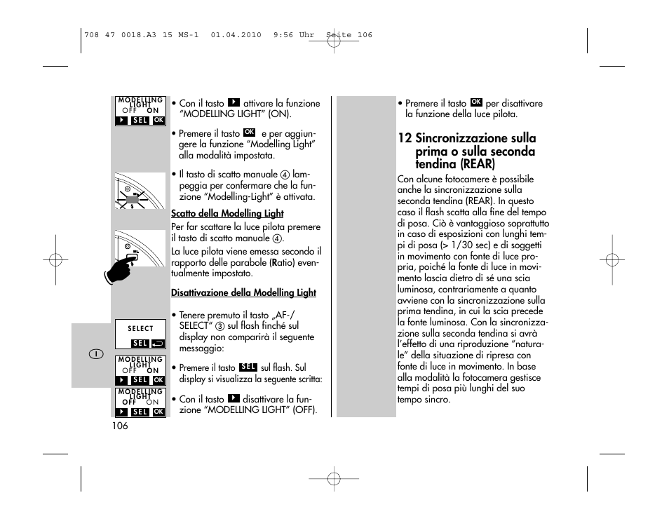 Metz MECABLITZ 15 MS-1 digital User Manual | Page 106 / 140