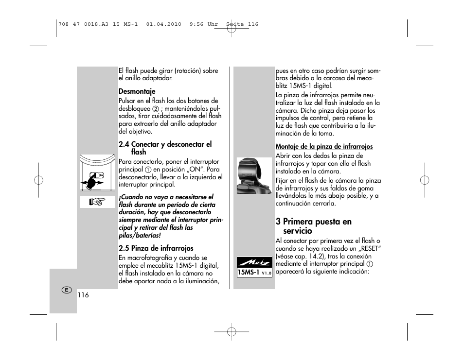 Metz MECABLITZ 15 MS-1 digital User Manual | Page 116 / 140