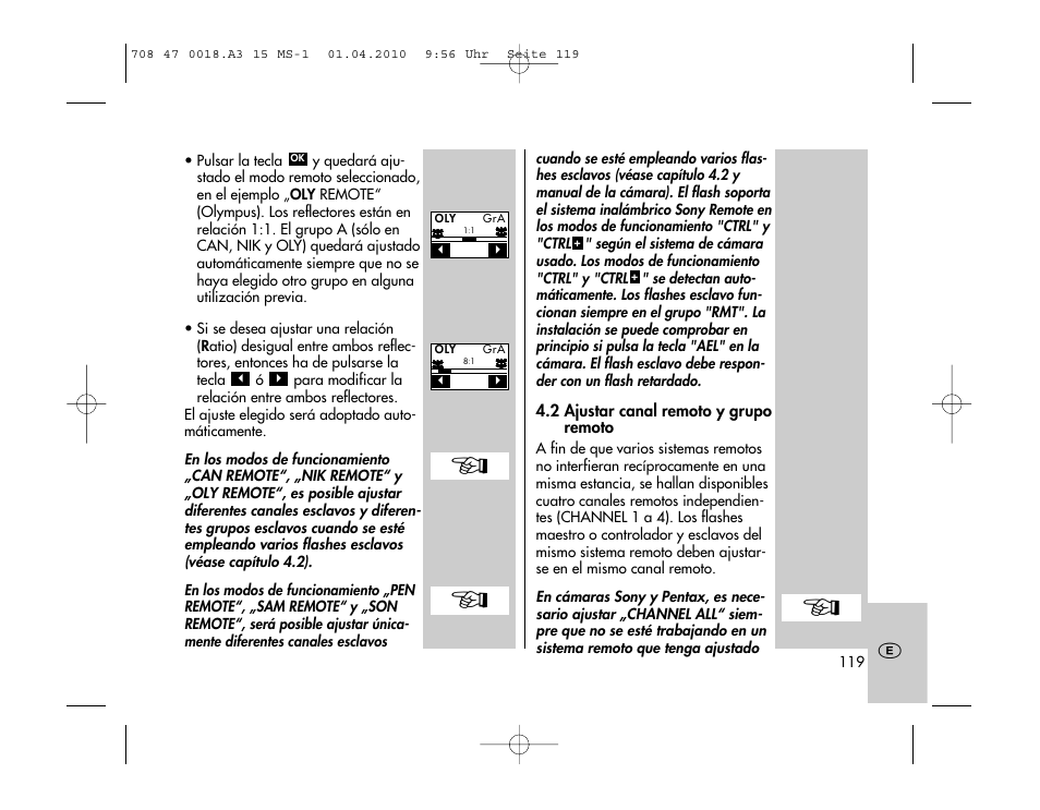 Metz MECABLITZ 15 MS-1 digital User Manual | Page 119 / 140