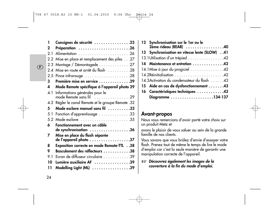 Metz MECABLITZ 15 MS-1 digital User Manual | Page 24 / 140