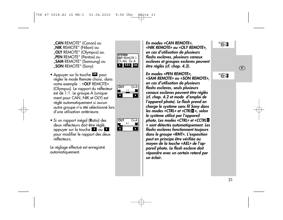 Metz MECABLITZ 15 MS-1 digital User Manual | Page 31 / 140