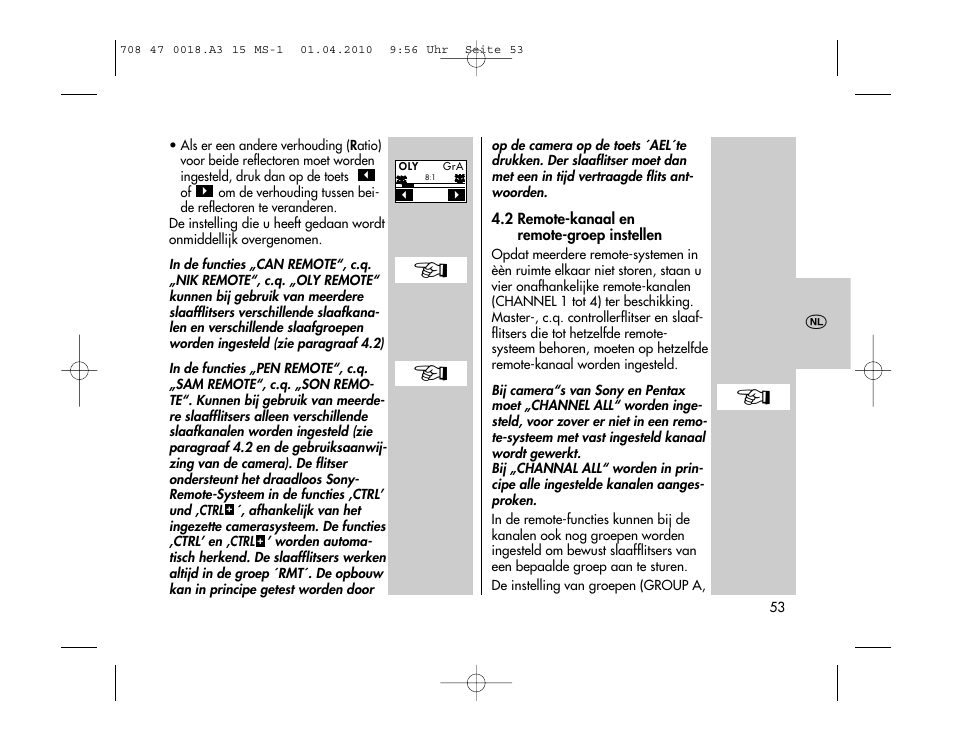 Metz MECABLITZ 15 MS-1 digital User Manual | Page 53 / 140