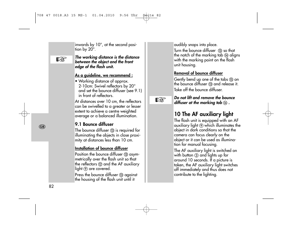 Metz MECABLITZ 15 MS-1 digital User Manual | Page 82 / 140