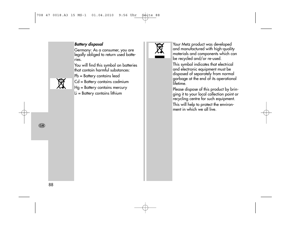 Metz MECABLITZ 15 MS-1 digital User Manual | Page 88 / 140