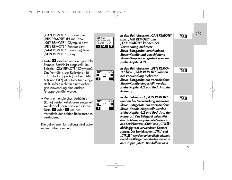 Metz MECABLITZ 15 MS-1 digital User Manual | Page 9 / 140