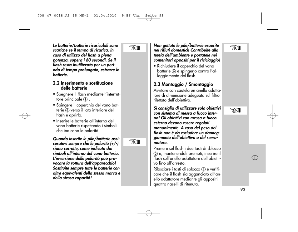 Metz MECABLITZ 15 MS-1 digital User Manual | Page 93 / 140