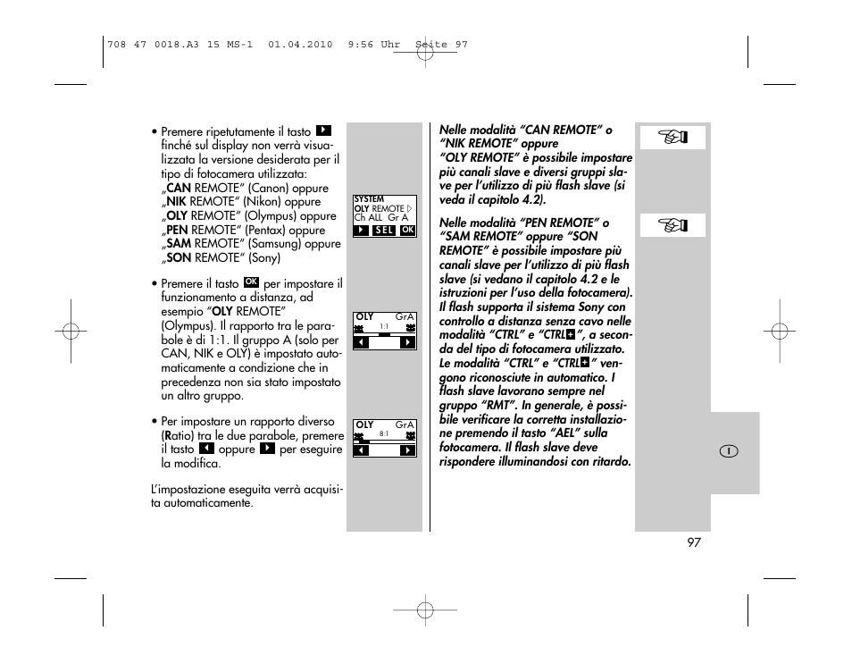 Metz MECABLITZ 15 MS-1 digital User Manual | Page 97 / 140