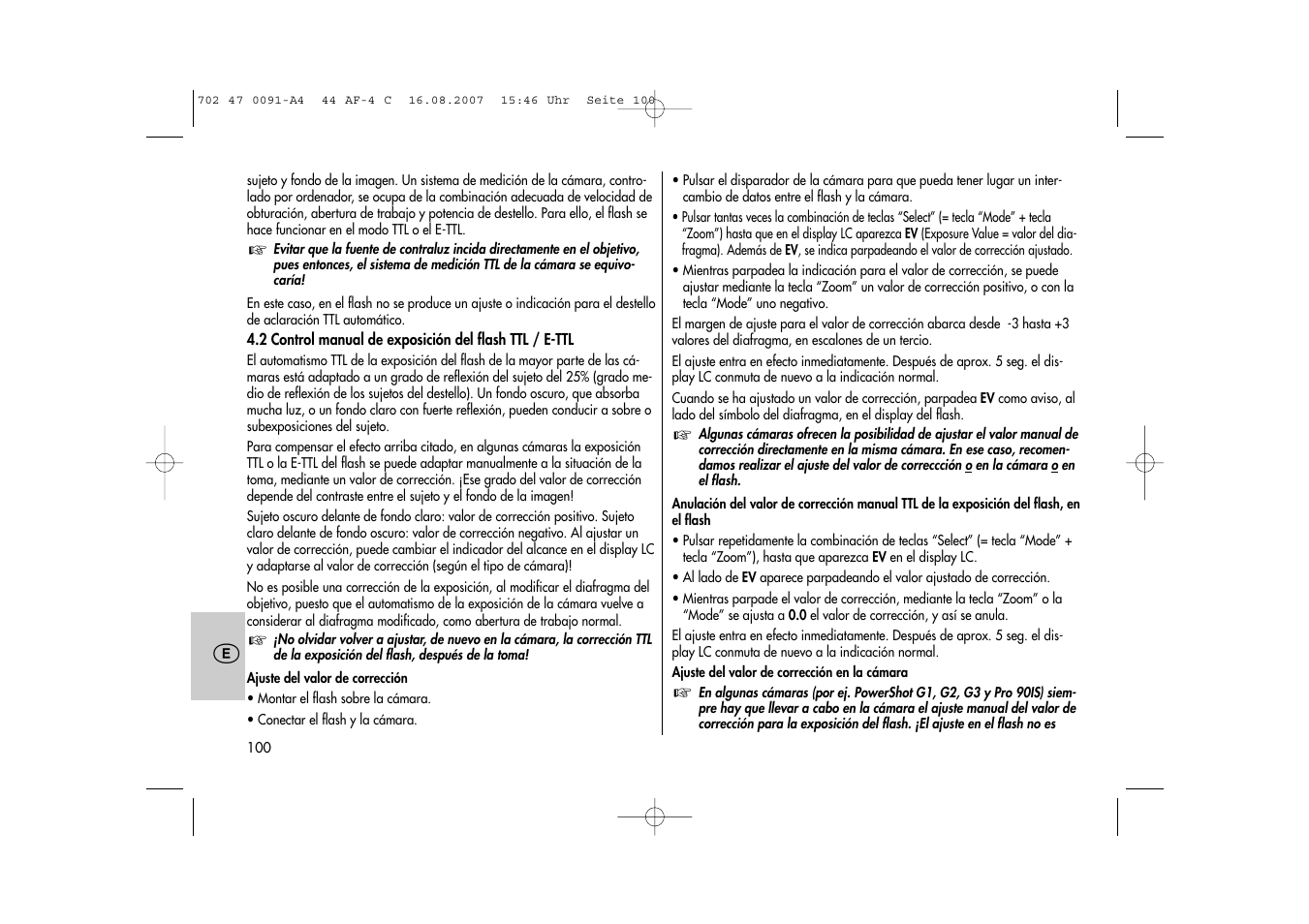 Metz MECABLITZ 44 AF-4 Canon User Manual | Page 100 / 120