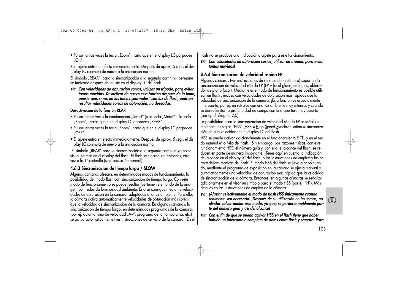 Metz MECABLITZ 44 AF-4 Canon User Manual | Page 103 / 120