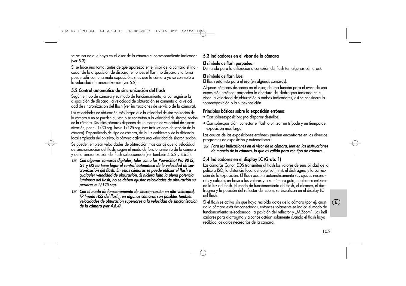 Metz MECABLITZ 44 AF-4 Canon User Manual | Page 105 / 120