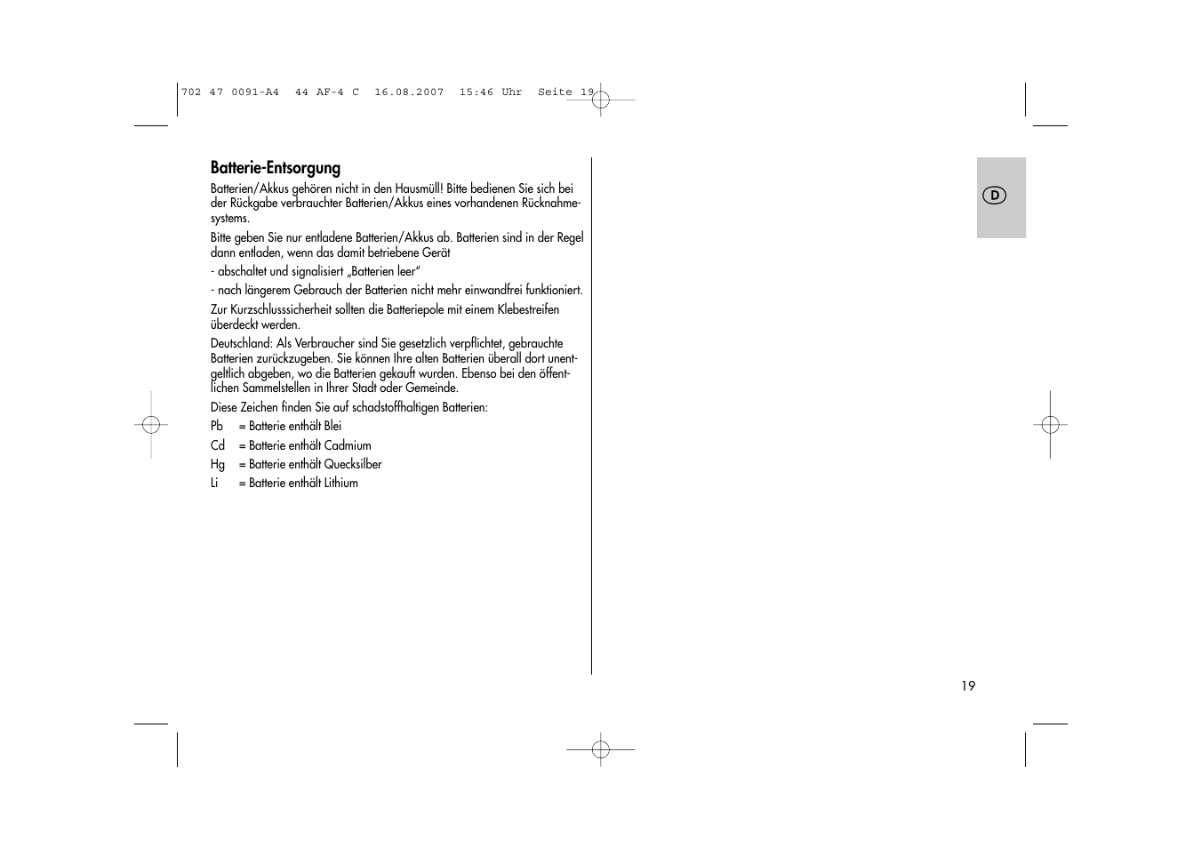 Metz MECABLITZ 44 AF-4 Canon User Manual | Page 19 / 120