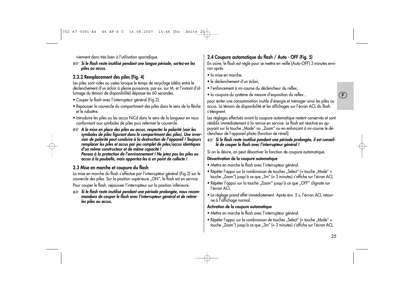 Metz MECABLITZ 44 AF-4 Canon User Manual | Page 25 / 120