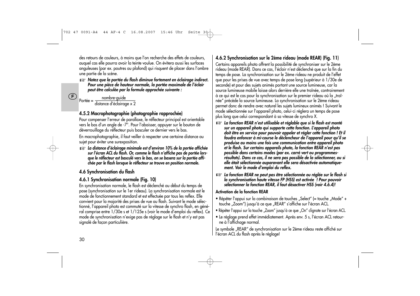 Metz MECABLITZ 44 AF-4 Canon User Manual | Page 30 / 120