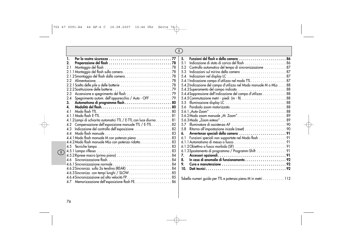 Metz MECABLITZ 44 AF-4 Canon User Manual | Page 76 / 120