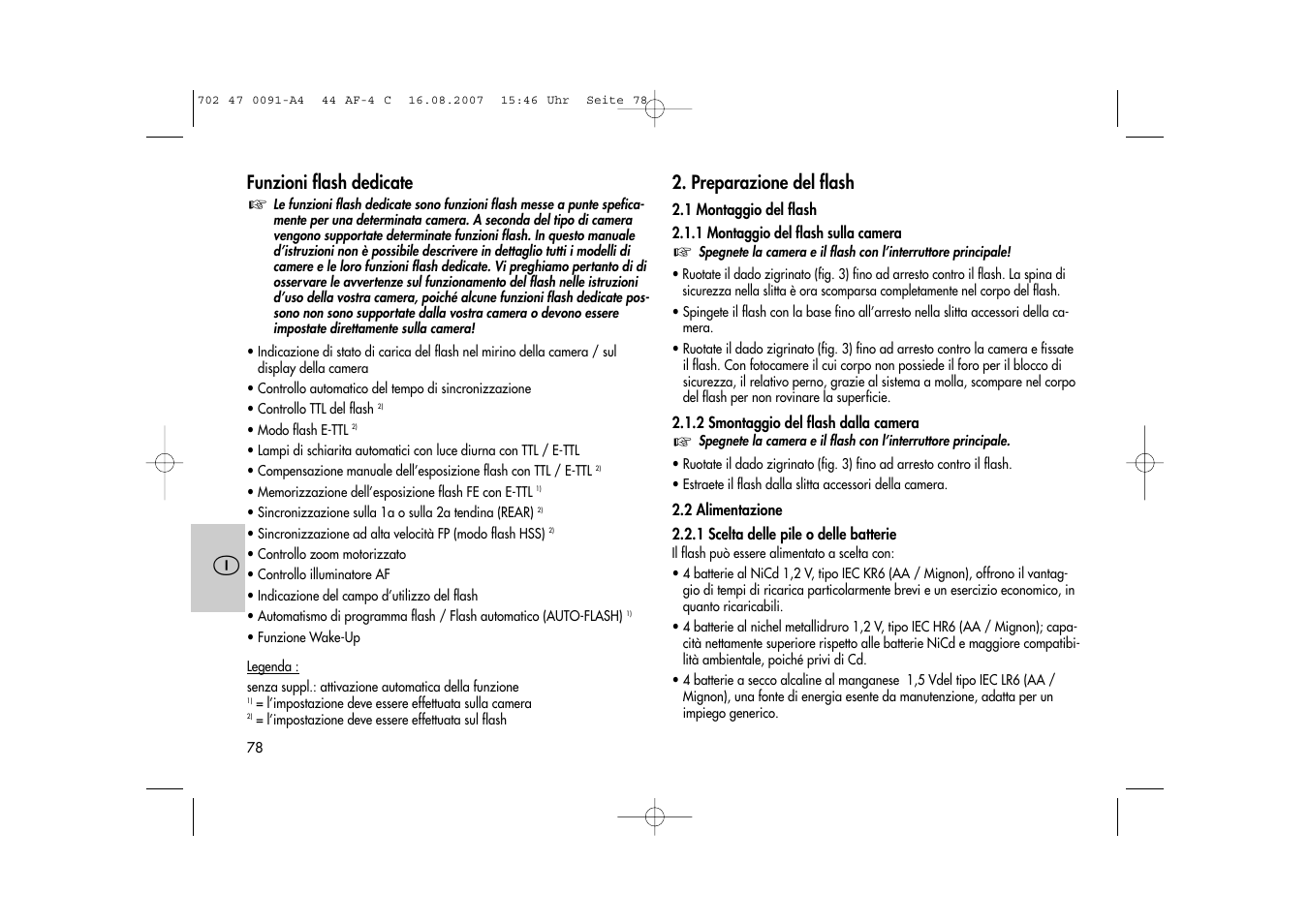 Metz MECABLITZ 44 AF-4 Canon User Manual | Page 78 / 120