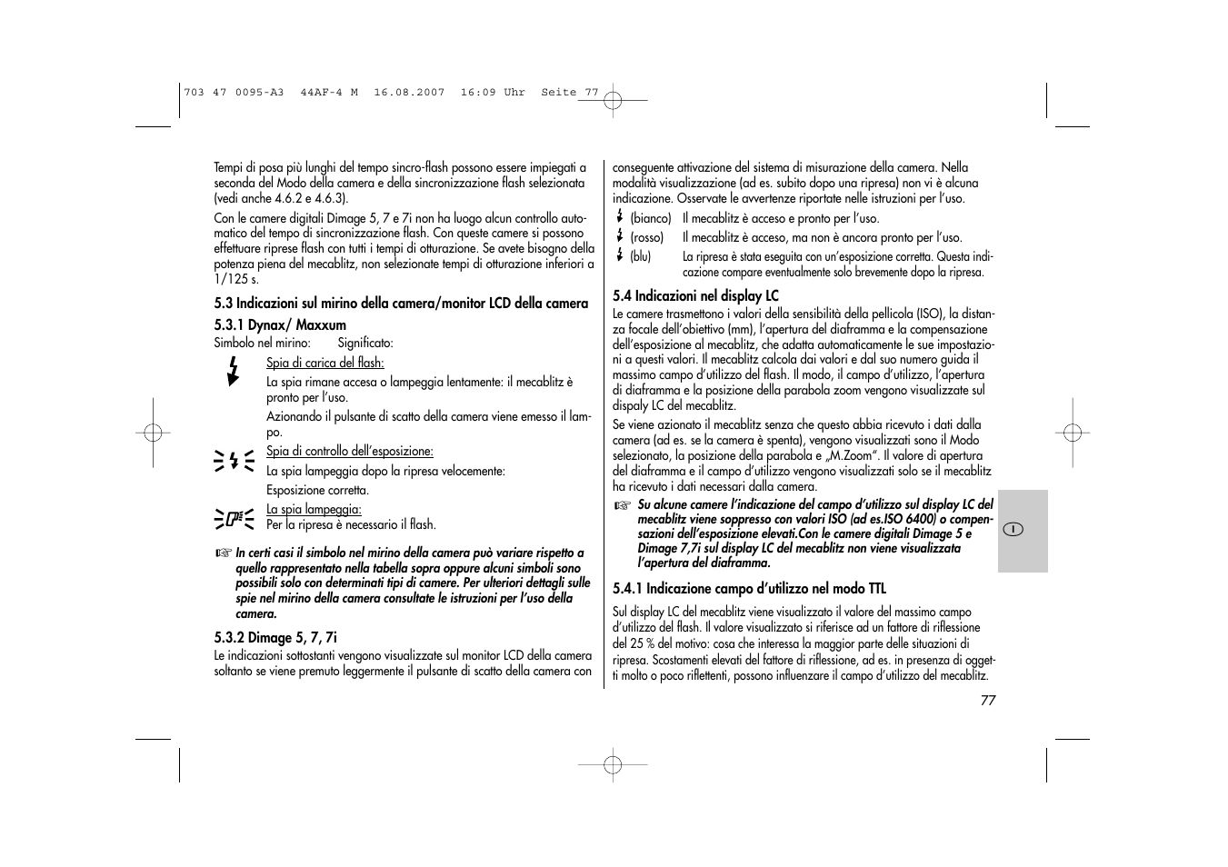 Metz MECABLITZ 44 AF-4 Minolta User Manual | Page 77 / 108