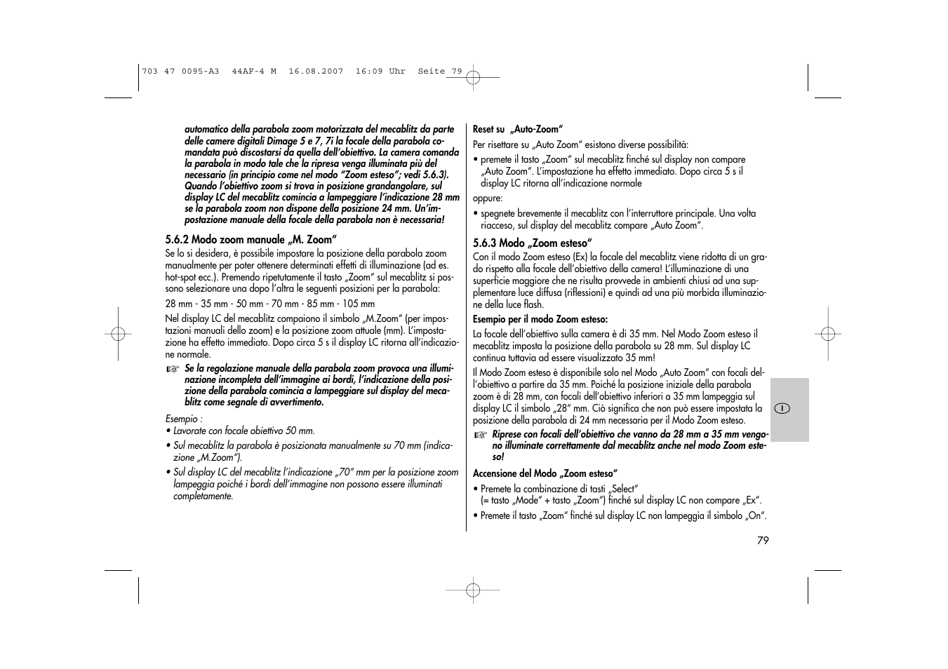 Metz MECABLITZ 44 AF-4 Minolta User Manual | Page 79 / 108