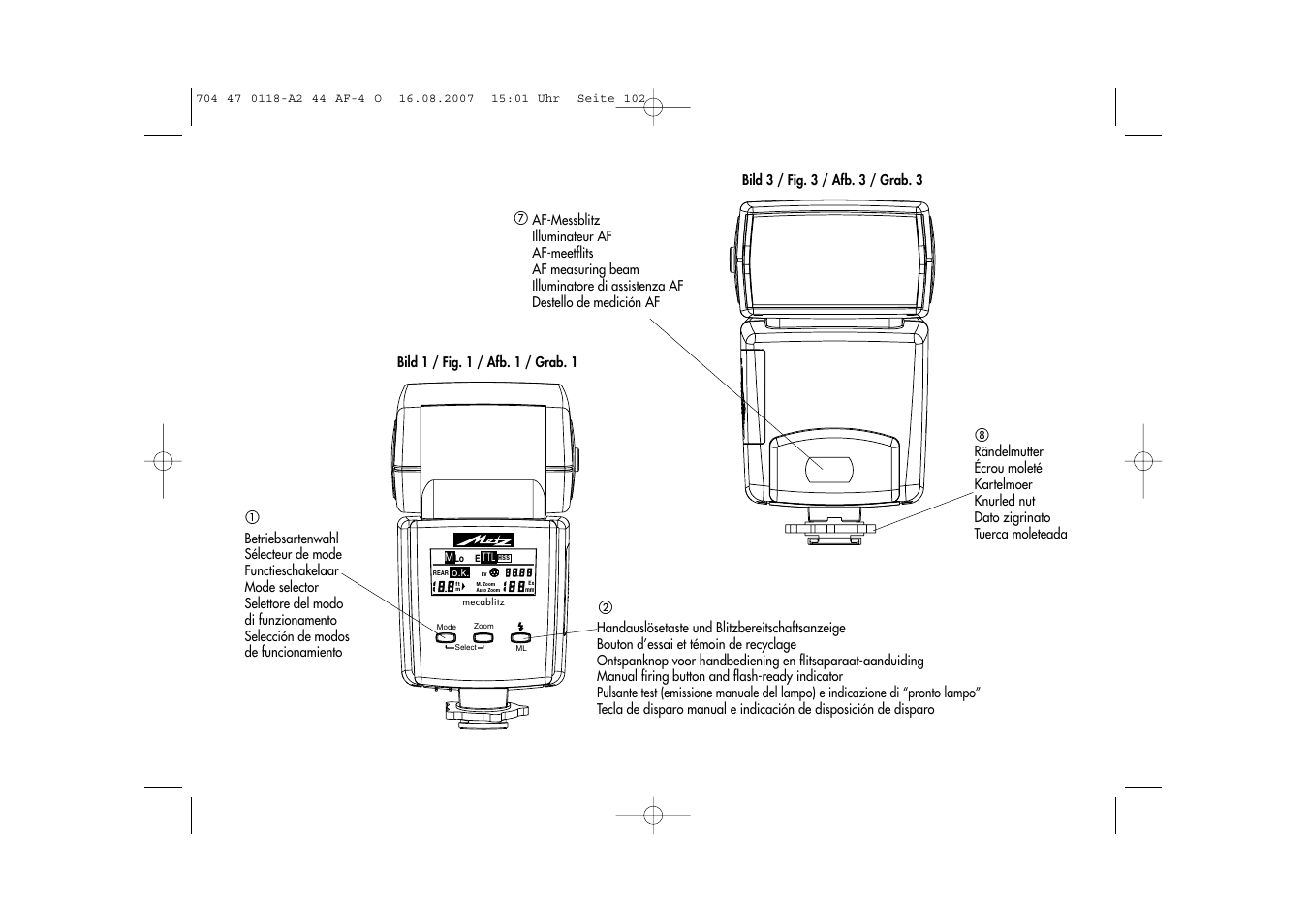 Metz MECABLITZ 44 AF-4 Olympus User Manual | Page 102 / 108